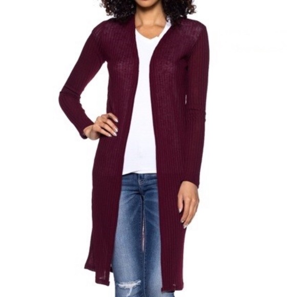 Lexa Heathered Knit Longline Cardigan - Picture 5 of 5